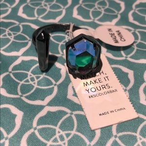 Kendra Scott Gunmetal & Dichroic Theodore Ring